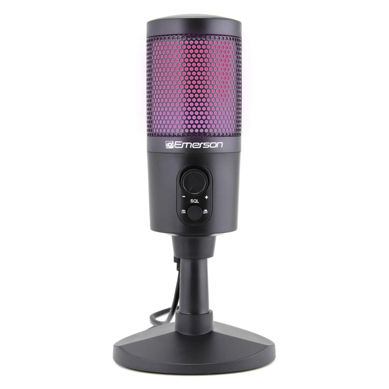 Emerson Usb Gaming And Streaming Microphone With Rgb Lighting With